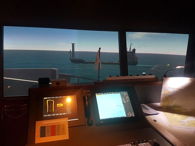 Crew training in the ship handling simulator at the University Emden/Leer